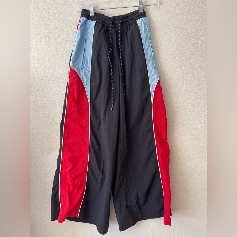 BDG Urban Outfitters Adrienne Nylon Wide-Leg Track Pant Y2K